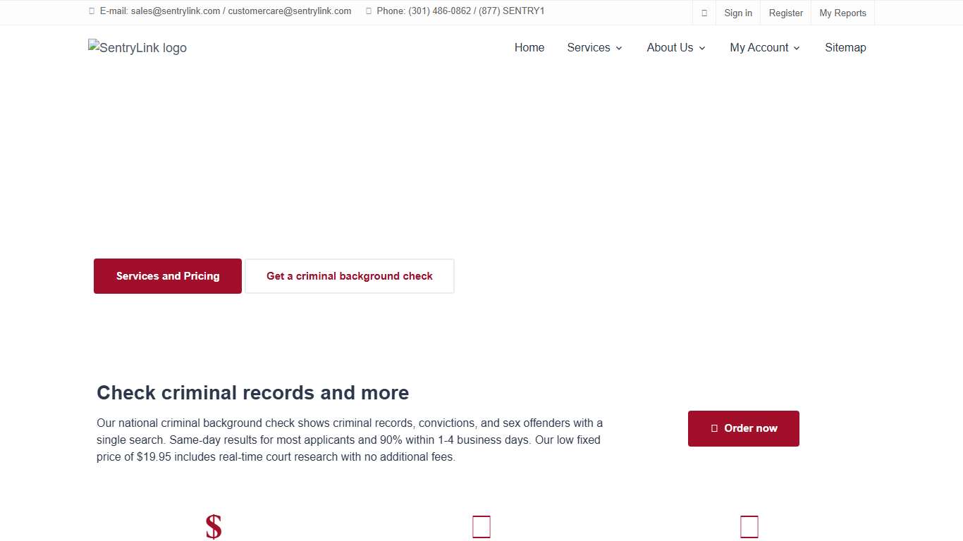 SentryLink - Pre Employment Background Checks and Tenant Screening